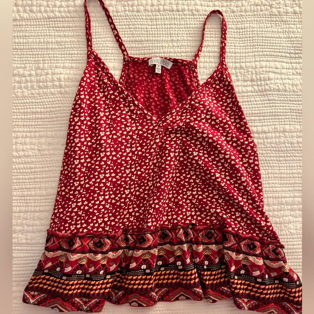 Red blouse